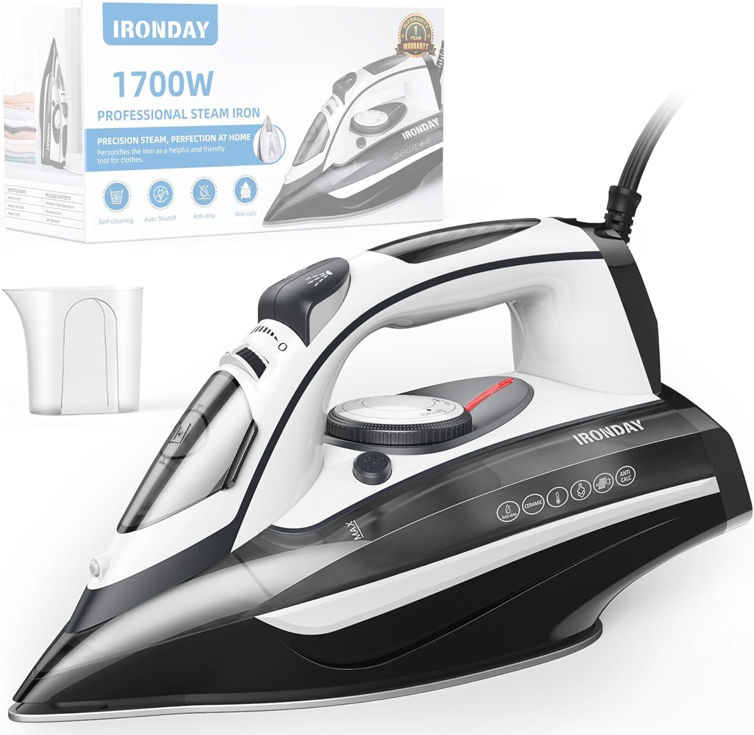 Steam Irons Showdown: 1800W vs 1400W Power for Wrinkle Removal