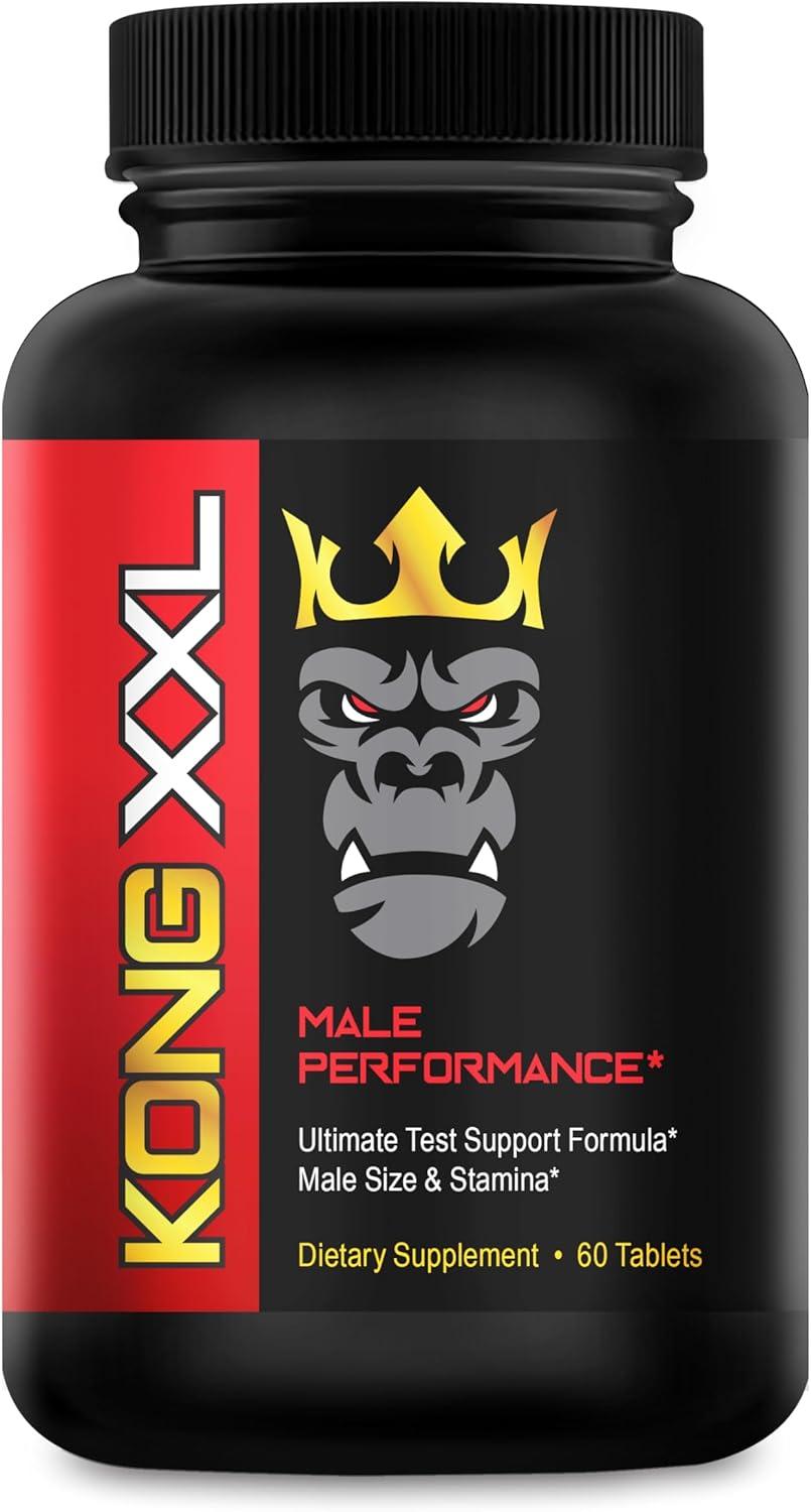 Kong XXL Showdown: 3-6" Gains vs. Natural Ingredients - 60 Tablets for Surprising Performance Boost