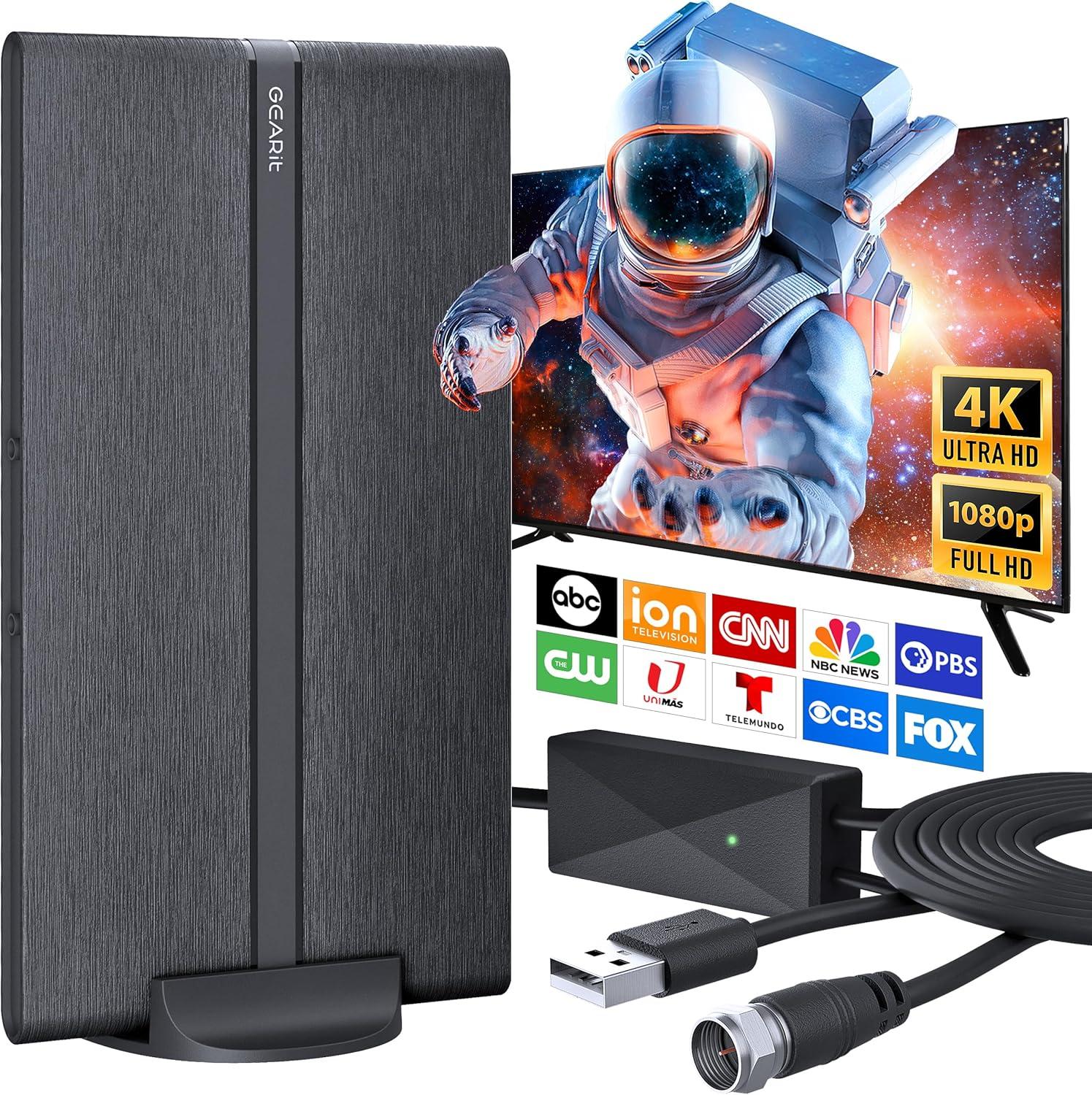 TV Antennas Compared: Five Star's 200-Mile vs. Oyned's 1200-Mile Free HD Reach