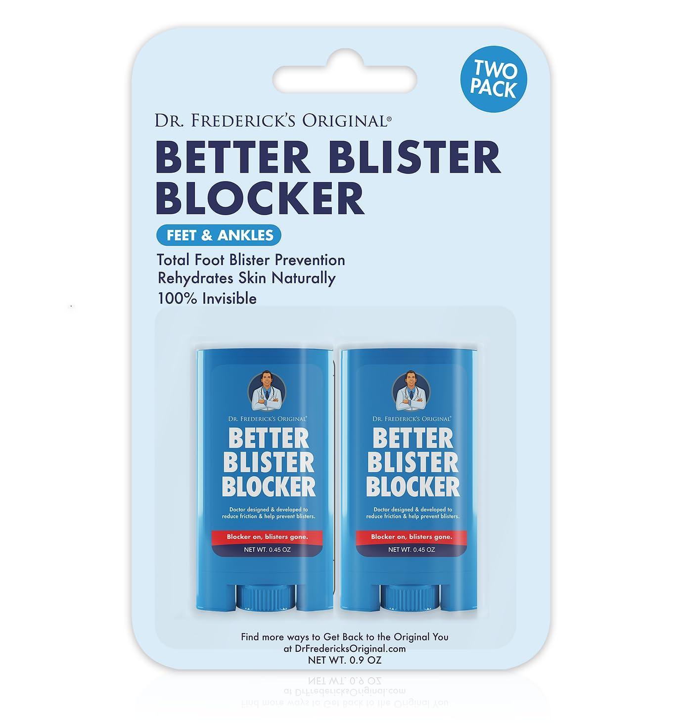 Tested for Travel & Runs: Dr. Frederick's Blocker (2 Sticks, 0.9 oz) Blocks Friction, Boosts Comfort