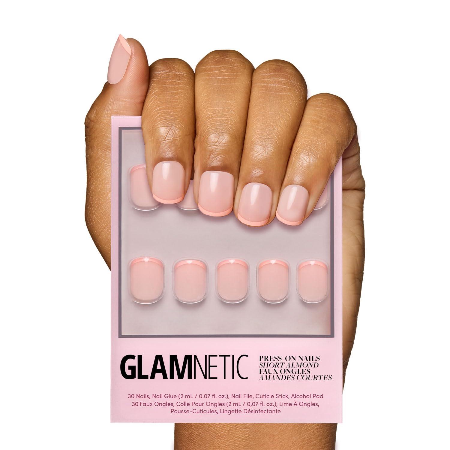 Glamnetic nails tested: French Peach Versus Short Round... Super stylish, reusable too!