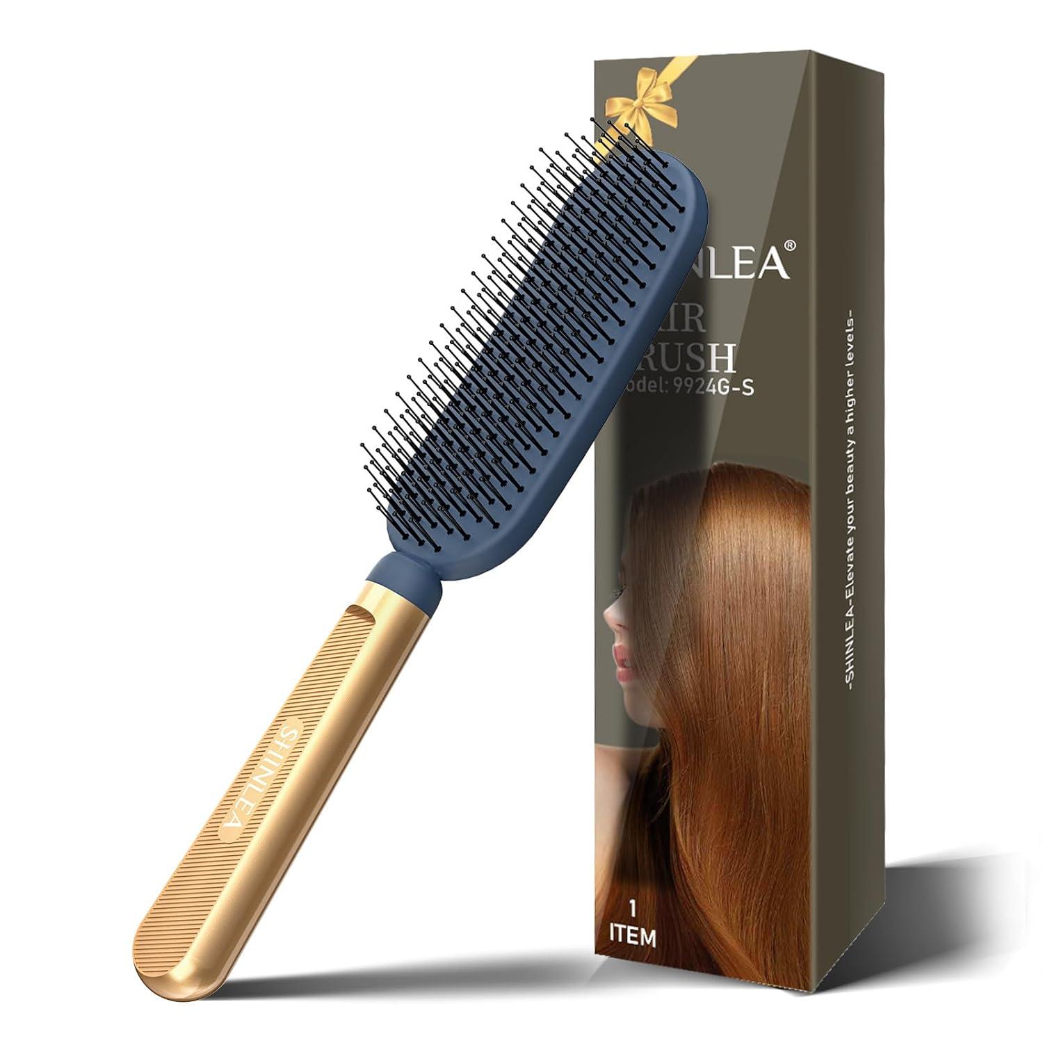 Detangling vs. Luxury: Tested Gold-Handle Brush for Fine to Thick Hair