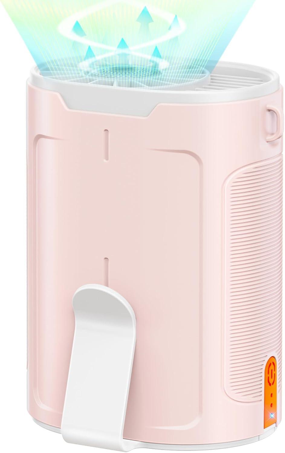 Portable tested fan versus Pink wearable… 25H runtime, outdoor use case
