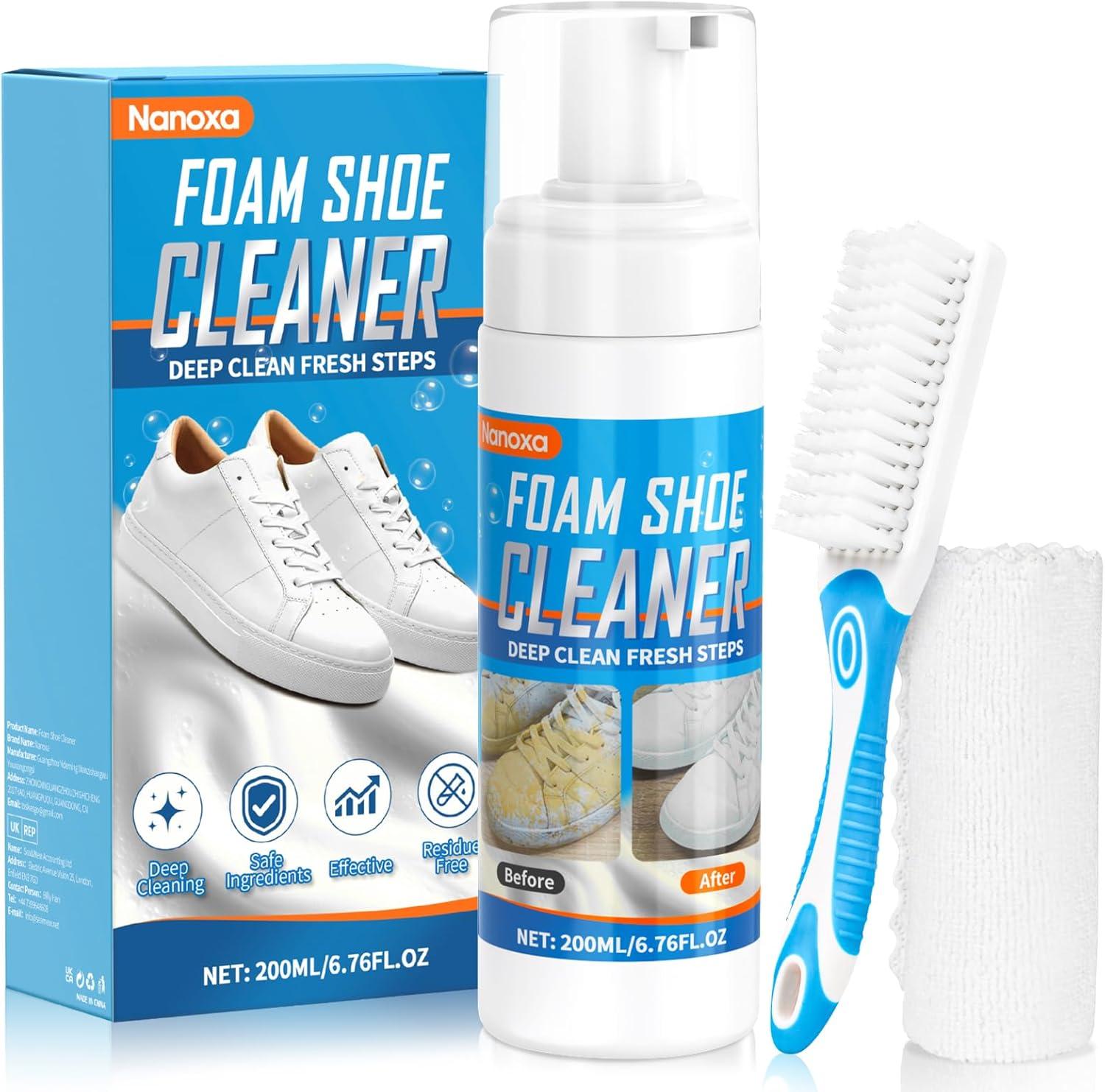 Domain Name, 6.76 Fl Oz Shoe Cleaner Showdown, tested For Sneakers... Surprising Build Quality!
