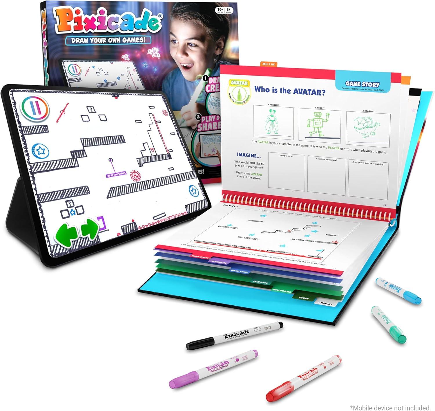 Abacus Brands Pixicade: Draw To Play, Tested Versus Mobile Creator... Fun!