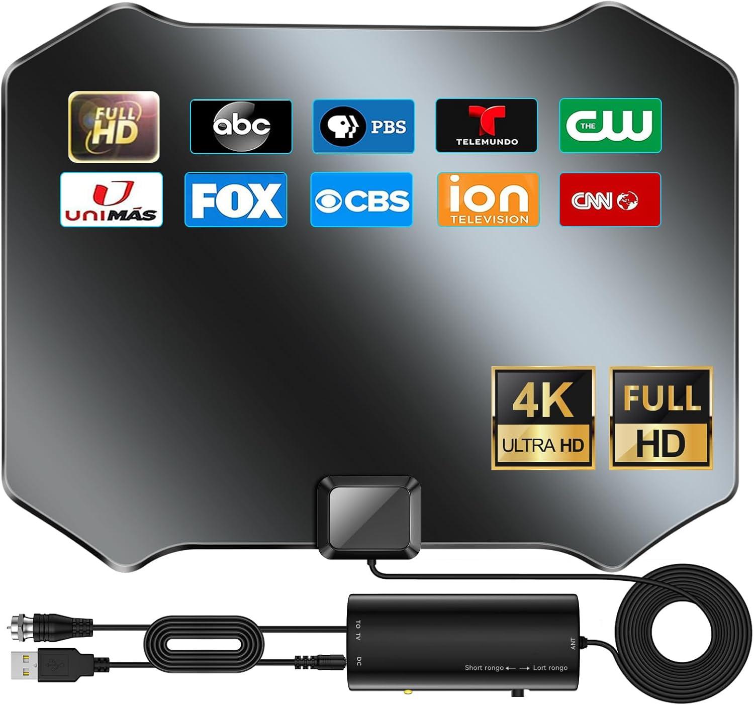 Compare 2025 Antenna: 1900+ Miles Range, Amplifier Support, Local Channels Tested For Smart TV Use