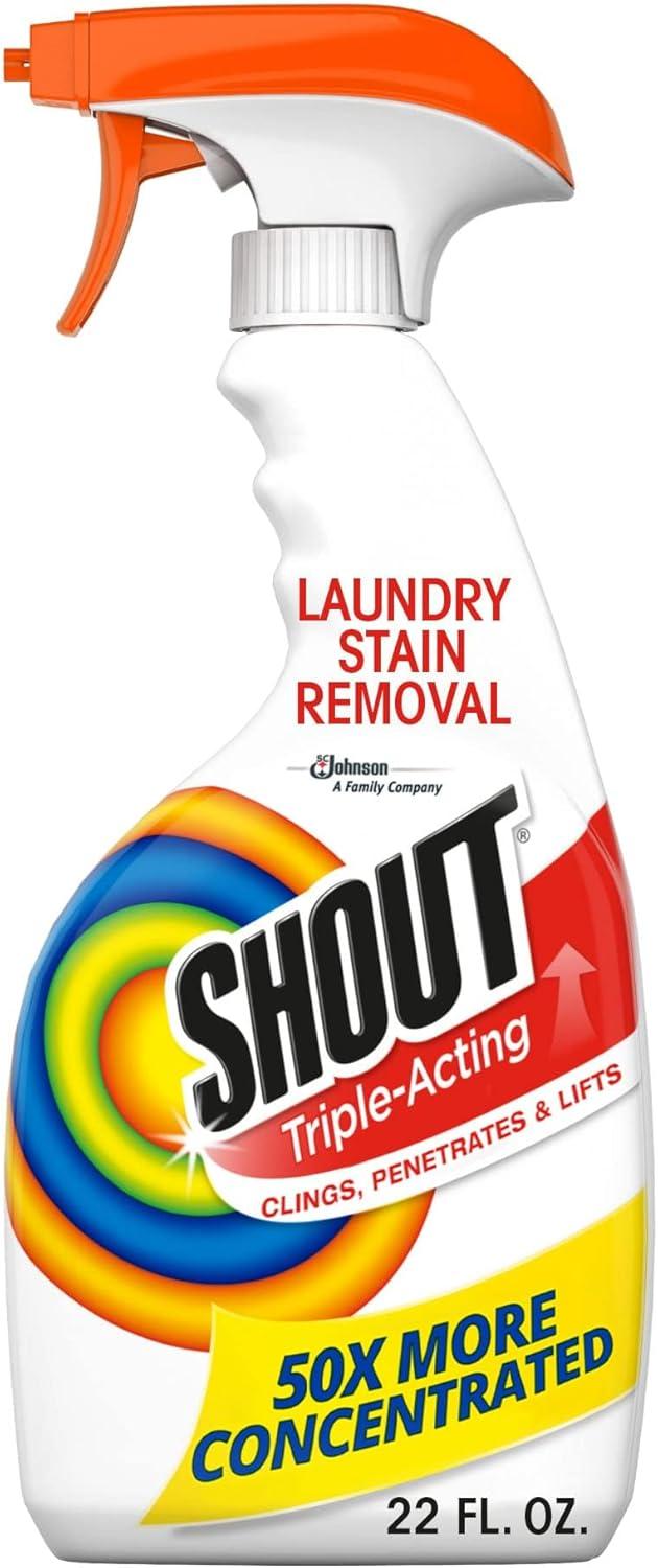 Shout Enzyme Spray Clings, Lifts Stains—Versus Sprays: test Period
