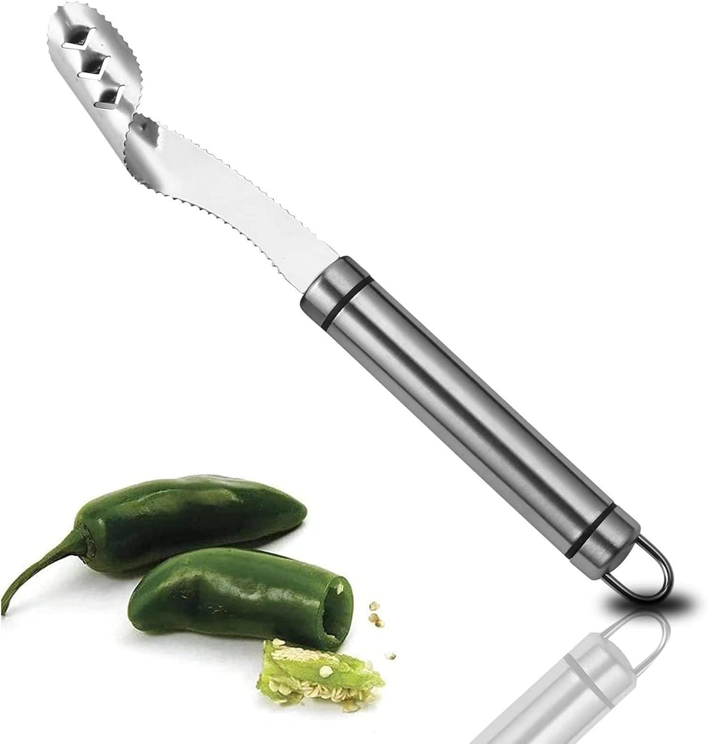 Silver Jalapeno Tool Compared: Sharp Slicer Top Slice... Tested Seasons Cook perfection!