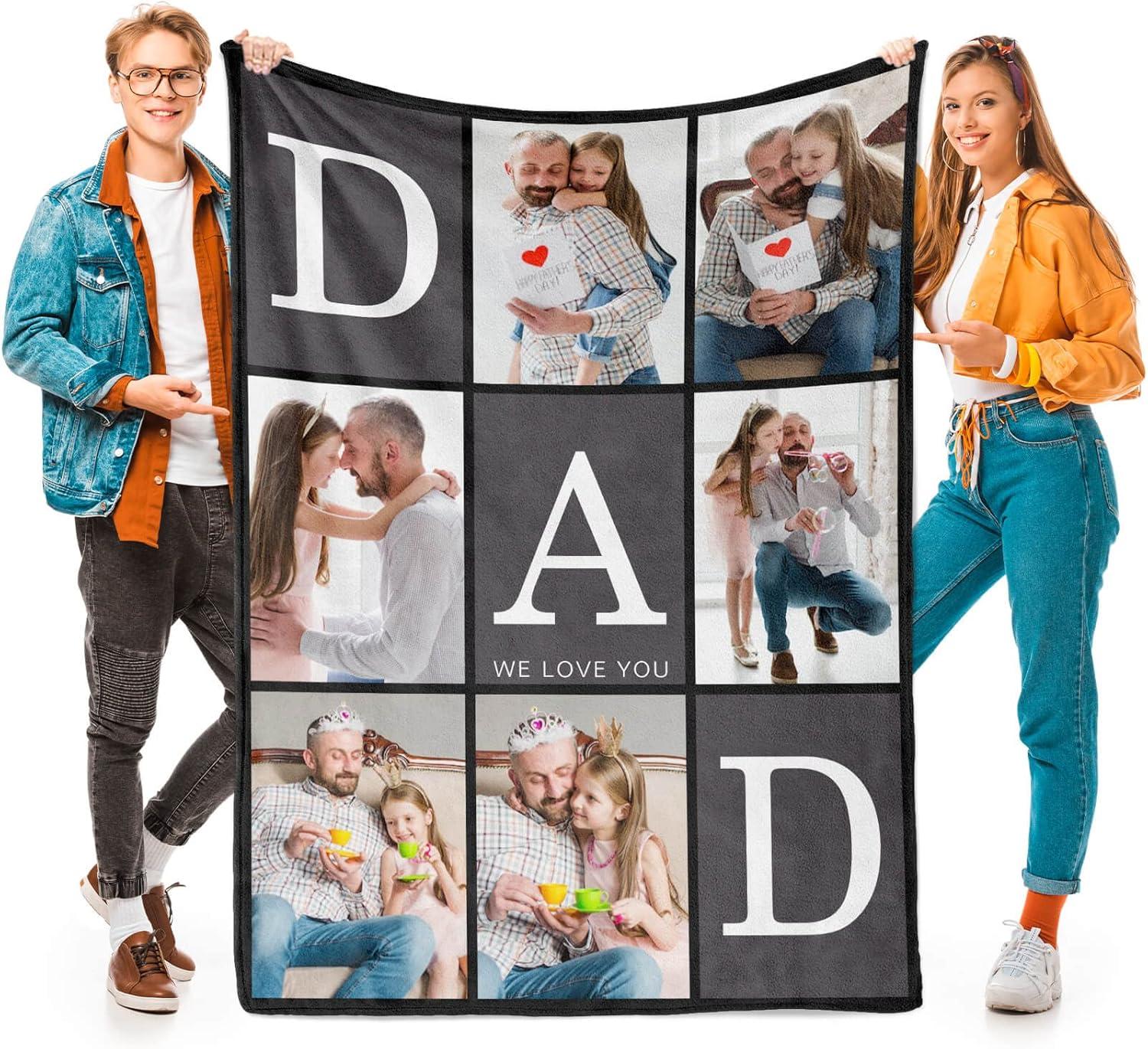 Compared Custom Blankets: Dad's Photo Tested Perfect Father's Day Gift