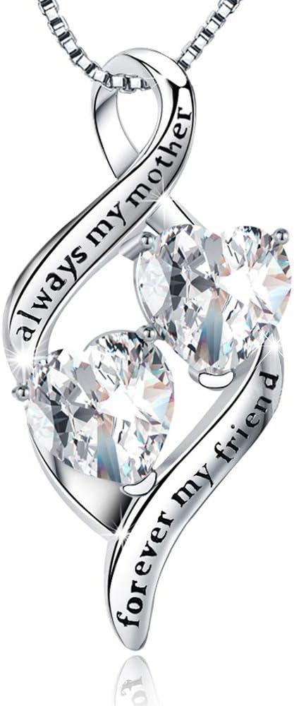 Mothers Birthday Gift: 925 Sterling Silver Pendant... Always My Mother,versus Trending Jewelry (Perfect tested Gift)