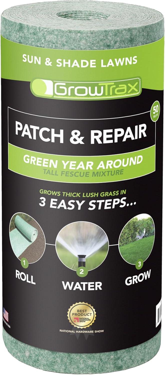 Growtrax Versus Fake Grass: Quick Fix, Biodegradable Mat - Tested Lawn Solution