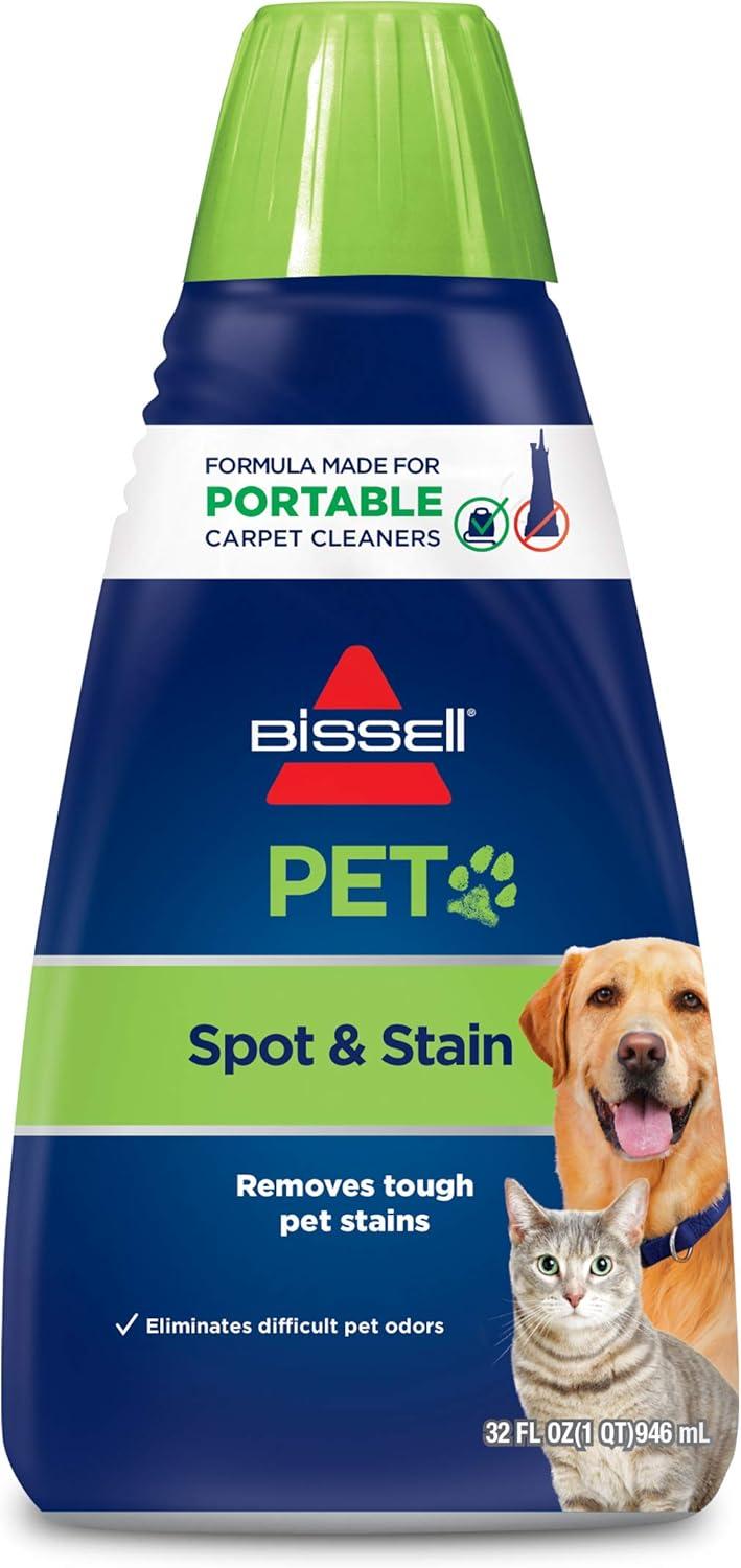 Bissell 74R7 Pet Stain & Odor Portable Machine: 32-Ounce Formula Tested for Pet Parents' Stain Traps