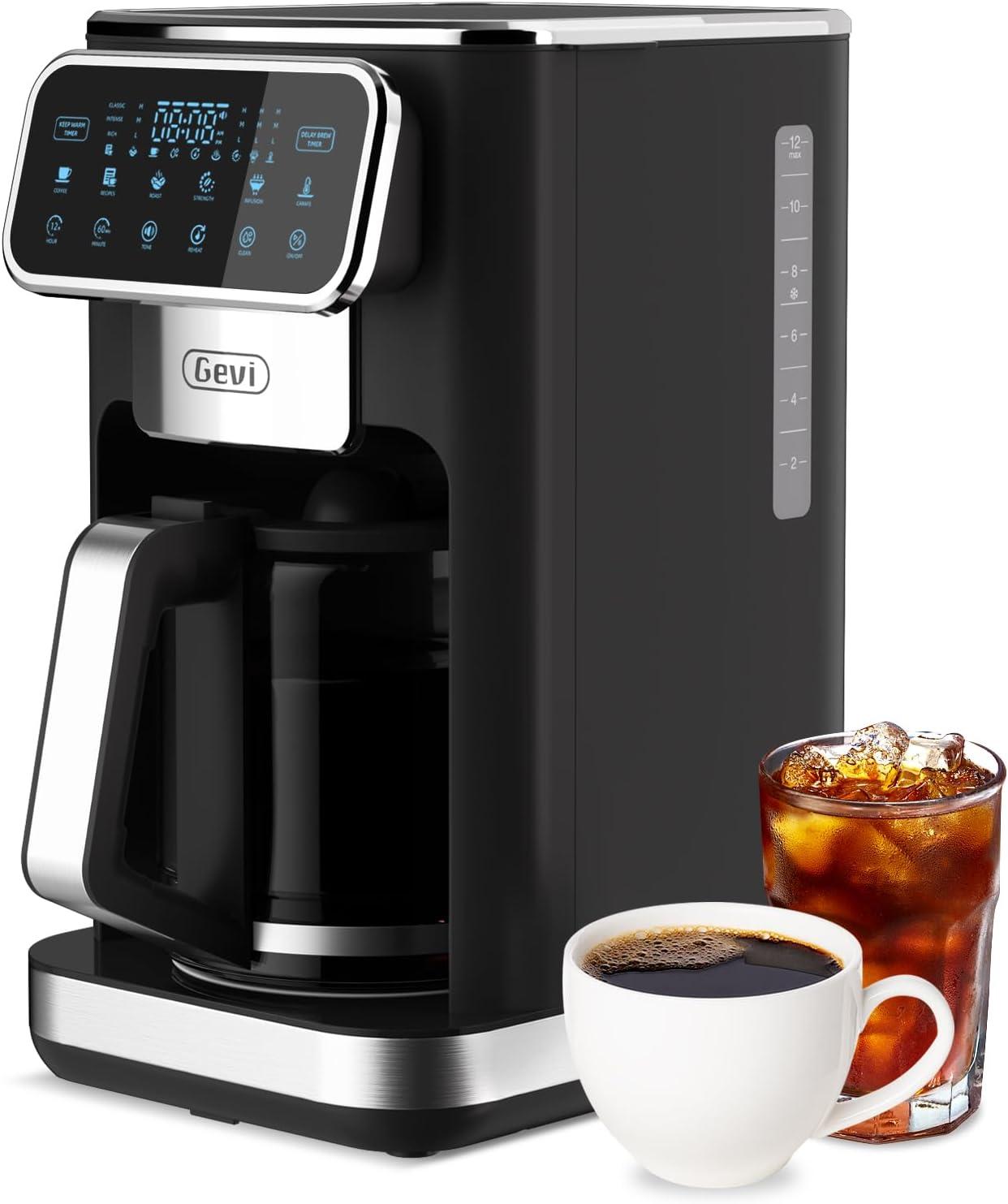 Surprising Summer Brew Hack: Gevi 12-Cup Coffee Maker with Iced Function