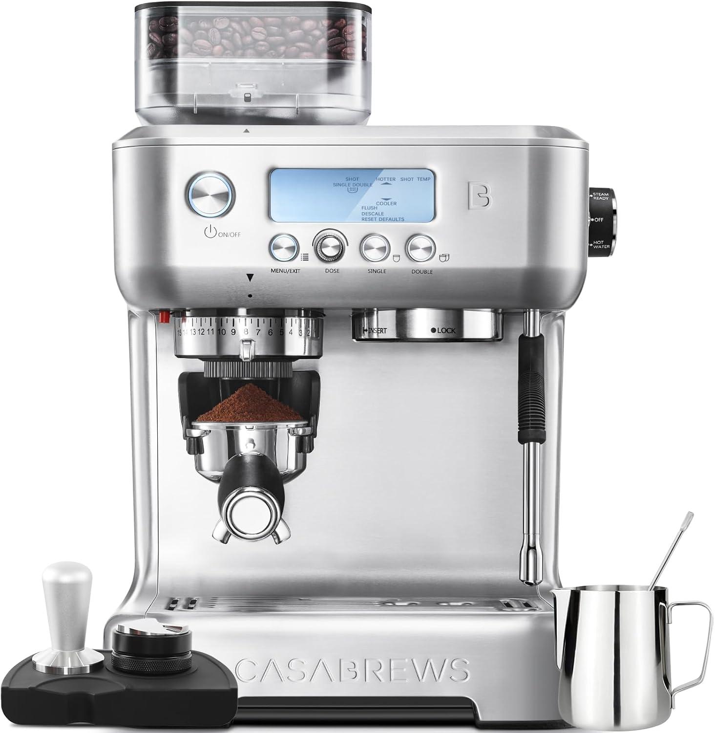 Tested showdown: CASABREWS 5700Pro with Grinder, LCD, Steam Wand-coffee enthusiasts' latte art?