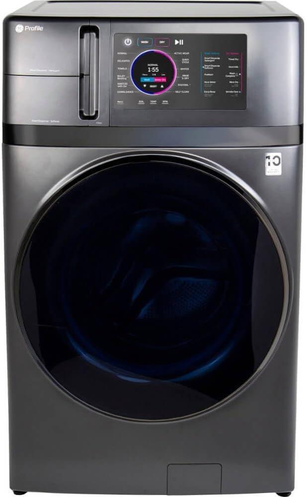 GE Profile PFQ97HSPVDS Washer/Dryer Showdown: 28-Inch Smart Design vs. 4.8 Cu.Ft. Capacity