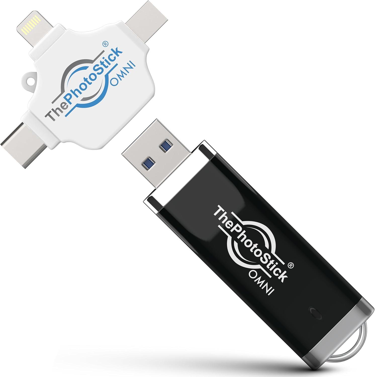 Showdown: ThePhotoStick® Omni 128GB's Secure Backup, Multiport for Tech Needs?