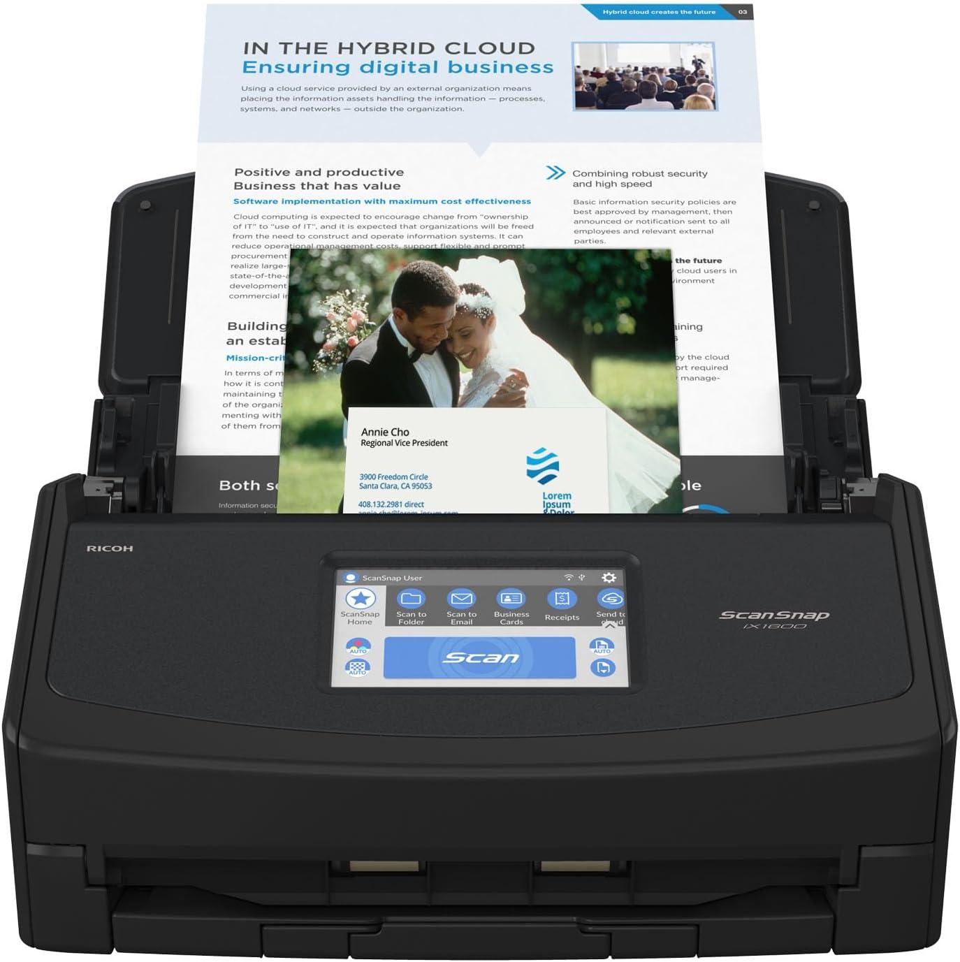 ScanSnap iX1600 Cloud Enabled vs. Auto Doc Feeder: Tested for Hybrid Workflows
