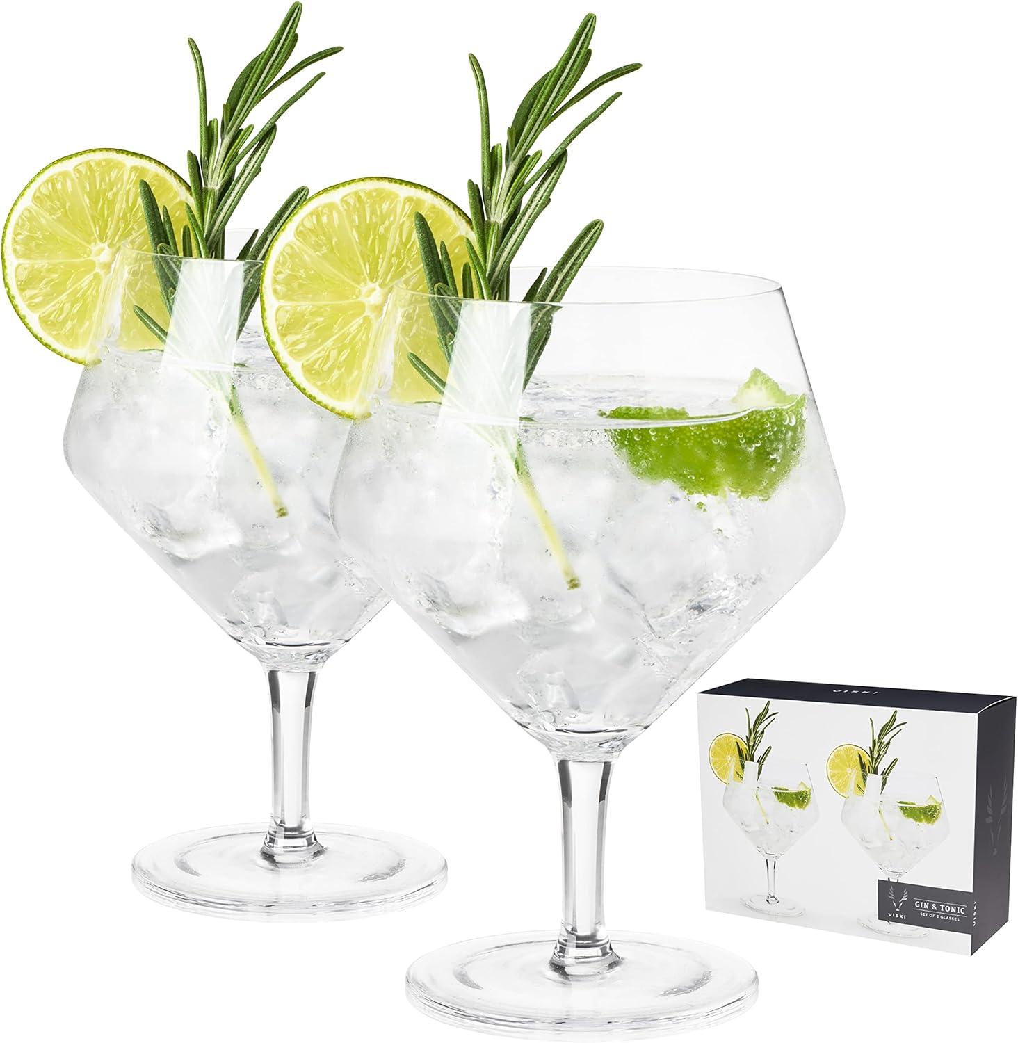 Comparing Angled Stemmed vs. Classic Cocktail Glasses: 14oz, Clear, Gift Set