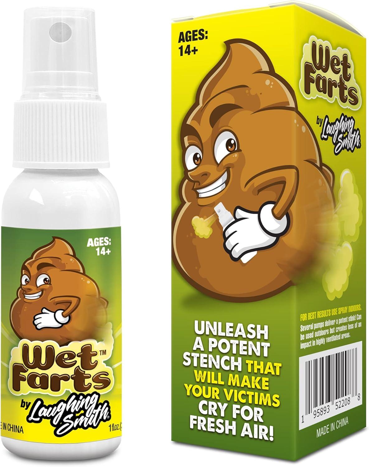 Laughing Smith's Wet Farts vs. Potent Stink Spray: Surprising Gag Gift Showdown (Non Toxic, Bad Gas Scent)