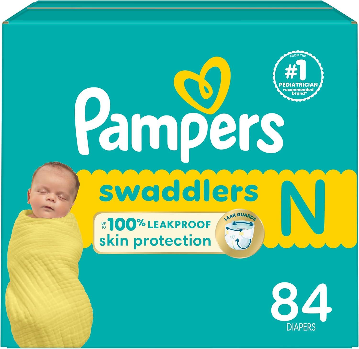 Pampers Swaddlers Size 0 Tested: 84 Count vs. Ultra Absorbent Diapers