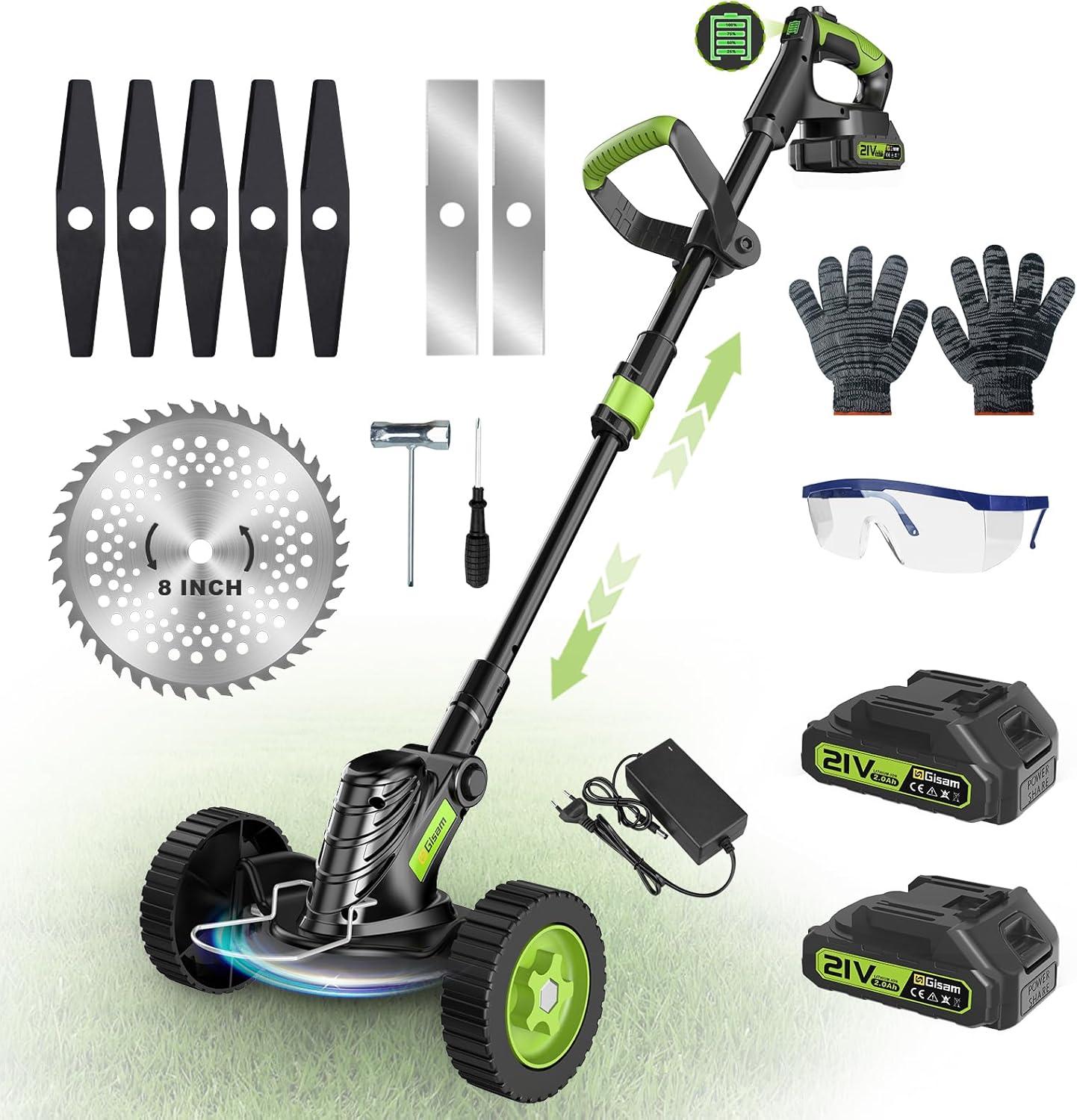 Garden Lawn Showdown: Cordless, 2.0Ah, 8" Blade, 3-in-1... Surprising Efficiency?