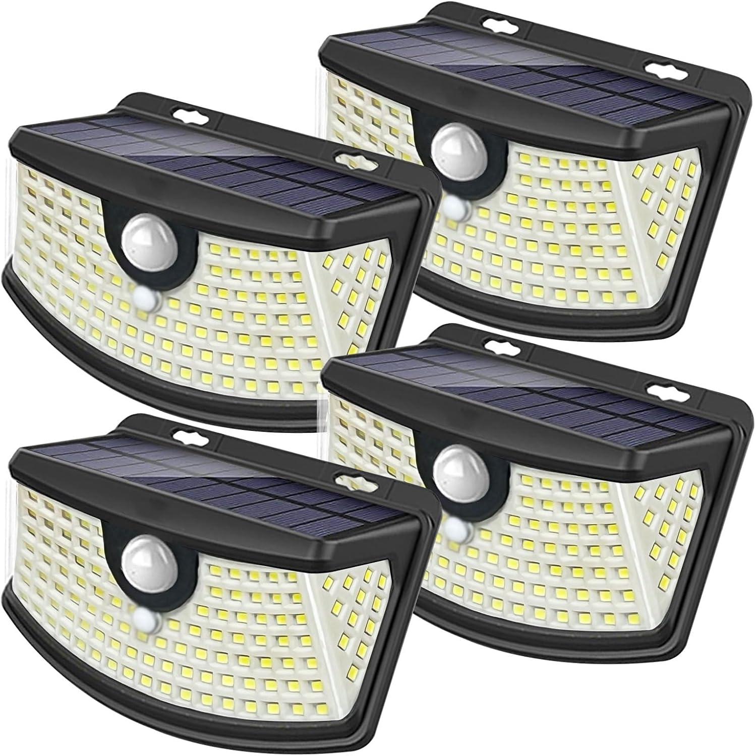 Surprising Outdoor Lighting Insight: Aootek Solar Motion Sensor Lights 120 LEDs, 270° Angle, IP65 Rating, 4-Pack for Entry Security?