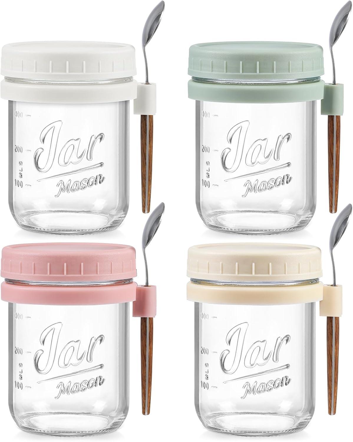 Landneoo 4-Pack vs. Glass Jars: Spoon, Airtight Lids Tested for On-the-Go Trends