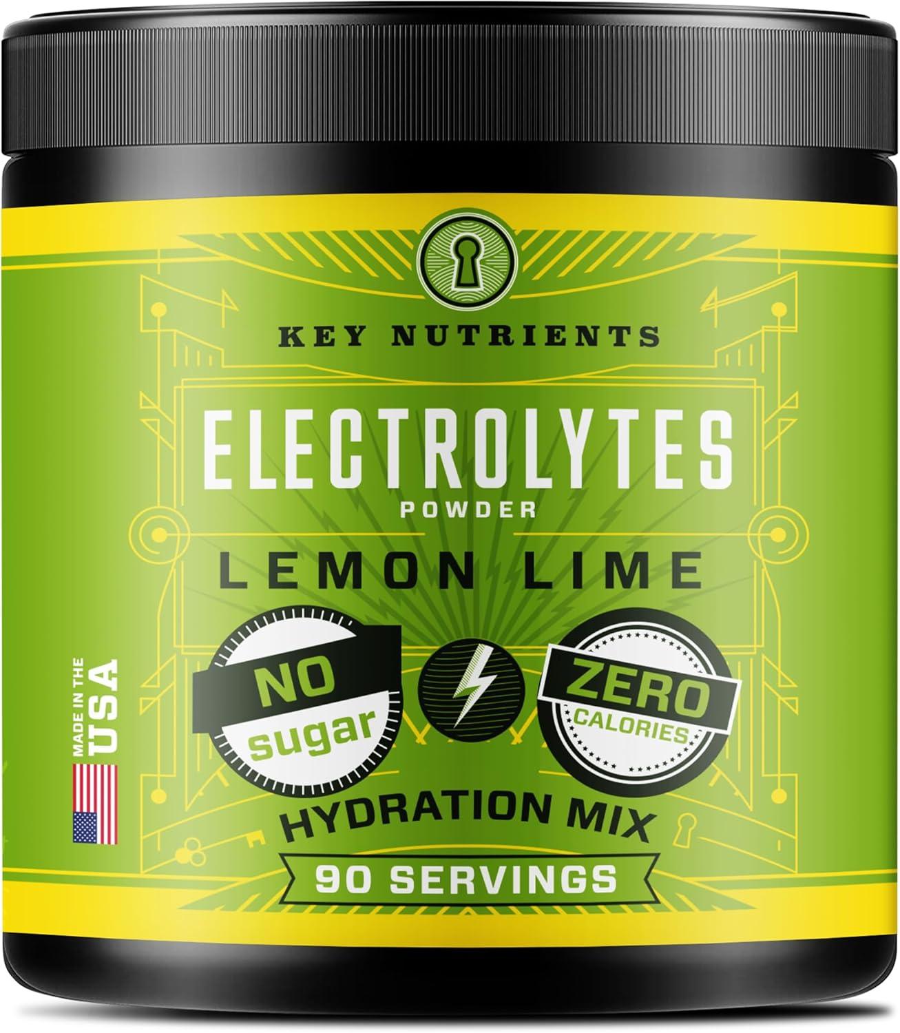 Showdown: No Sugar, Lemon Lime Flavor, 90 Servings, USA-Made Hydration