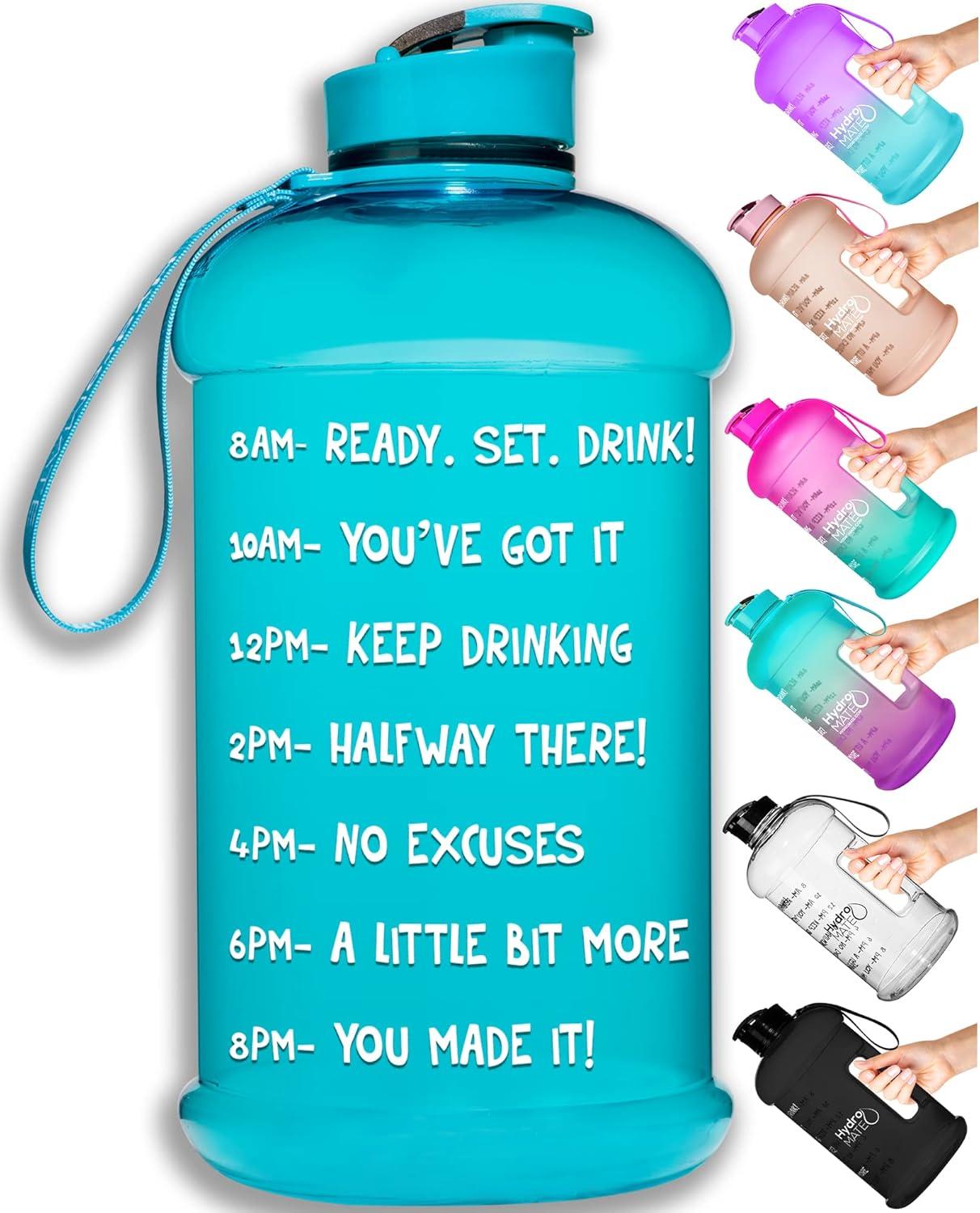 Showdown: 32oz vs 128oz Time Marker Water Bottles for Hydration