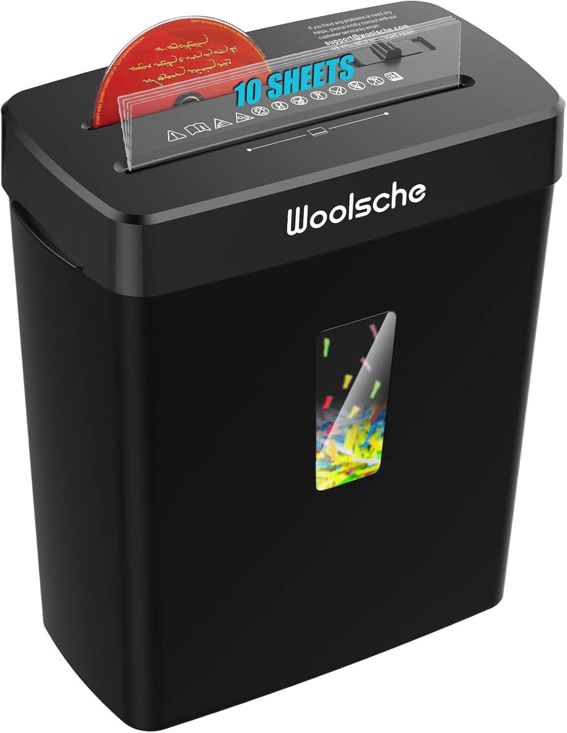 Woolsche vs Amazon Basics: 10-Sheet Cross Cut Shredder Showdown for Home Office Data Security