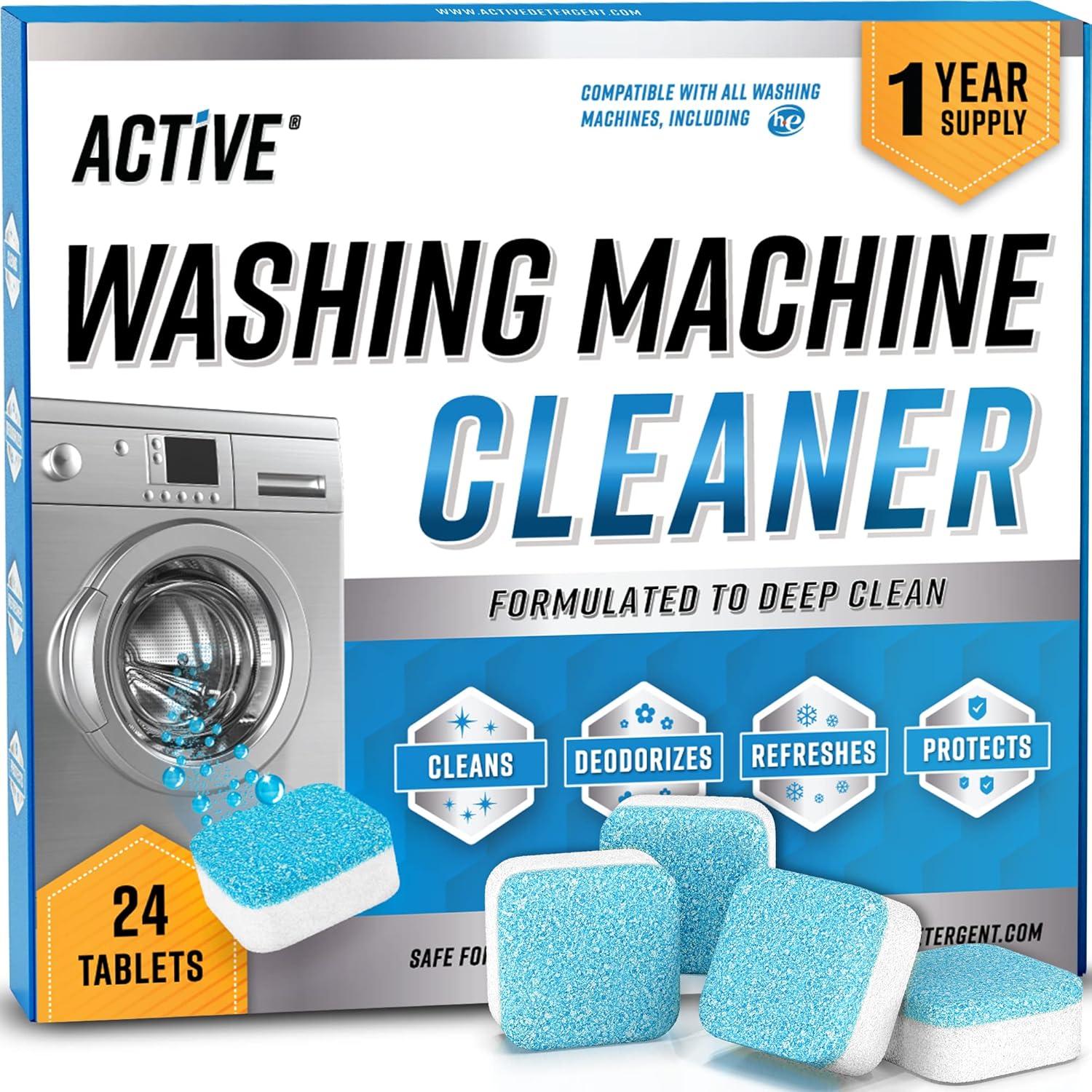 Best Washing Machine Cleaner - 24 Pack Deep Cleaning Tablets For HE Front Loader & Top Load Washer, Septic Safe Eco-Friendly Deodorizer, 12 Month Supply Review