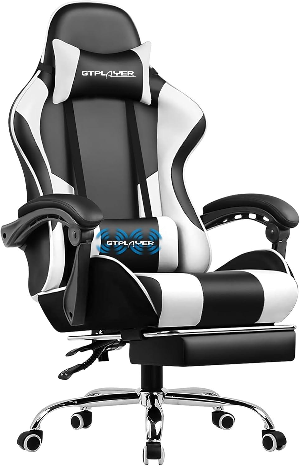 Best Gaming Chair - GTPLAYER Computer Chair with Footrest and Lumbar Support Review