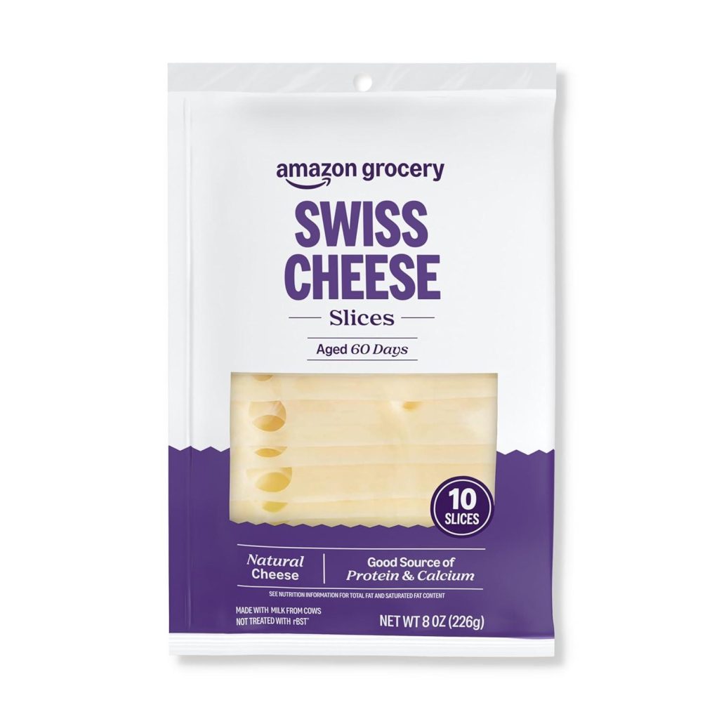 Best Swiss Cheese – Amazon Grocery, 8 Oz, 10 Slices Review