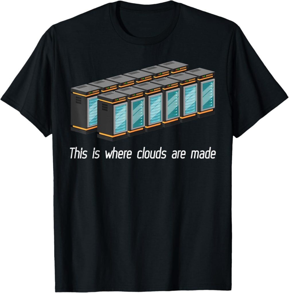 Best Tech Apparel – Server Room Farm Rack hosting Clouds T-Shirt Review