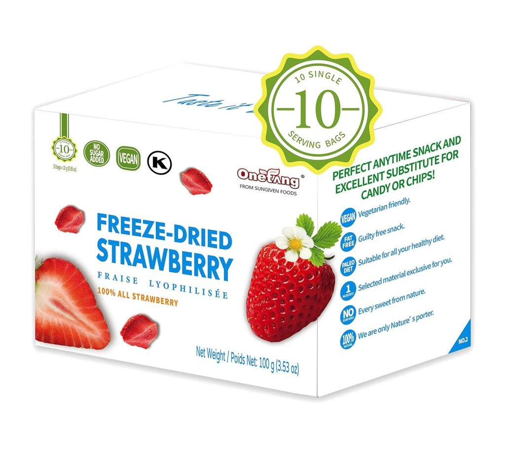 Best Healthy Snack – ONETANG Freeze-Dried Strawberry Fruit Review