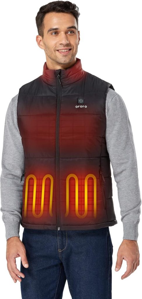 Best Heated Vest – ORORO Men’s Lightweight USB-C Rechargeable Review