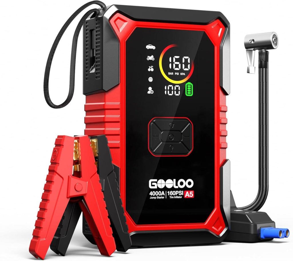 Best Jump Starter – GOOLOO A5 Jump Starter with Air Compressor Review