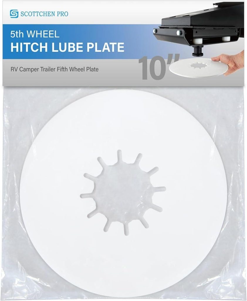 Best Hitch Lube Plate – scottchen PRO 5th Wheel Hitch Lube Plate 10in RV Camper Trailer – 1Pack Review