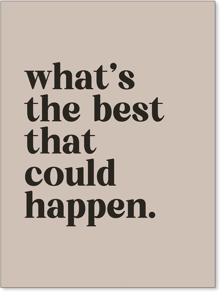 Best Wall Art – OMANI Whats The Best That Could Happen Canvas Review