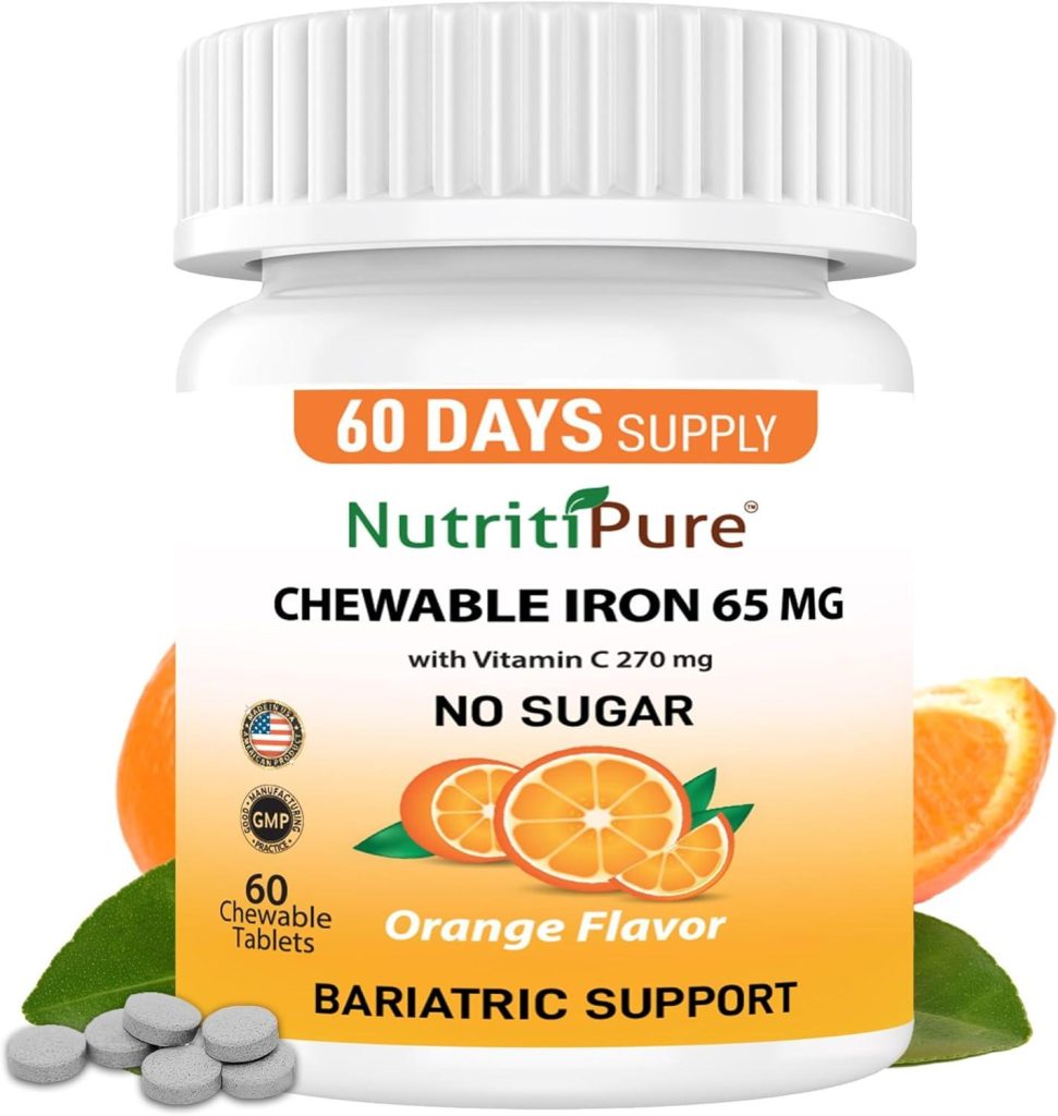 Best Iron Supplement – NutritiPure Chewable Iron 65 mg Review