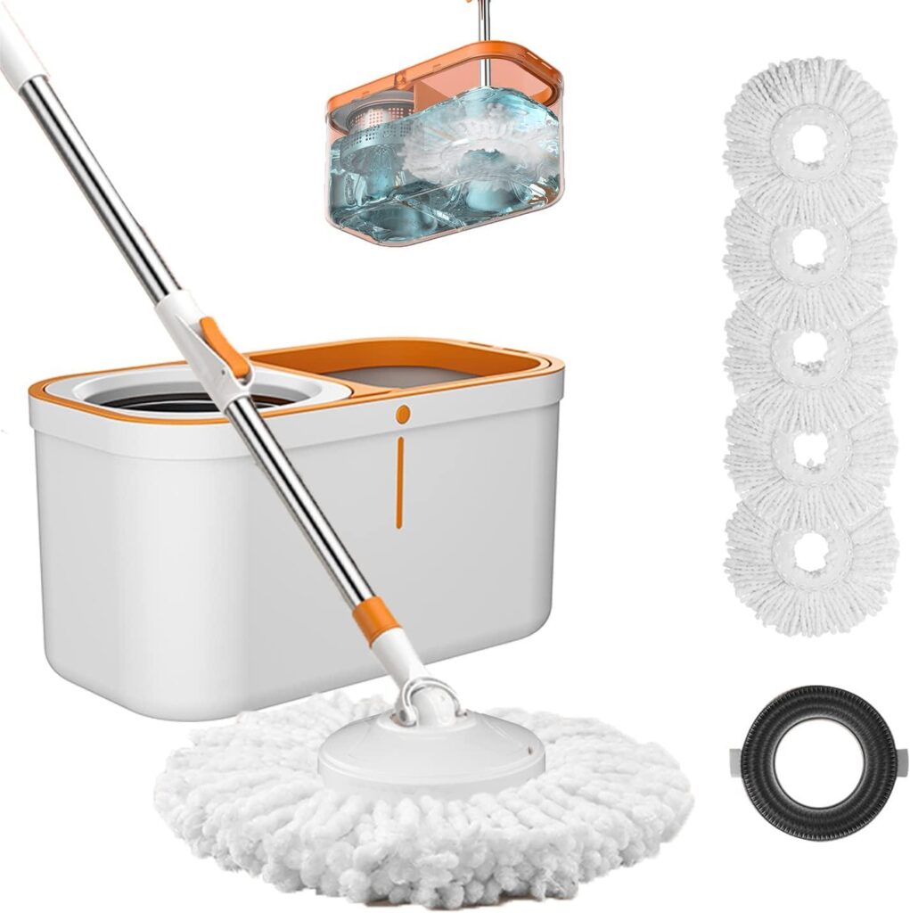 Best Home & Kitchen – Floor Spin Mop and Bucket Set with Wringer Review