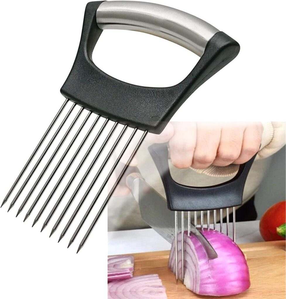 Best Kitchen Utensils – Stainless Steel Onion Holder for Slicing Review