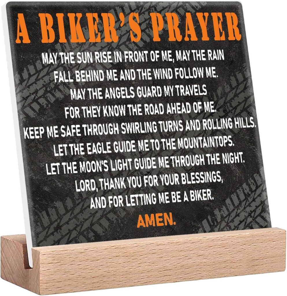 Best Motorcycle Decor – Vintage Biker’s Prayer Sign Review