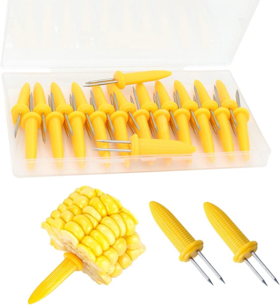 Best Kitchen Utensils – 24 Pack Stainless Steel Corn Holders Review