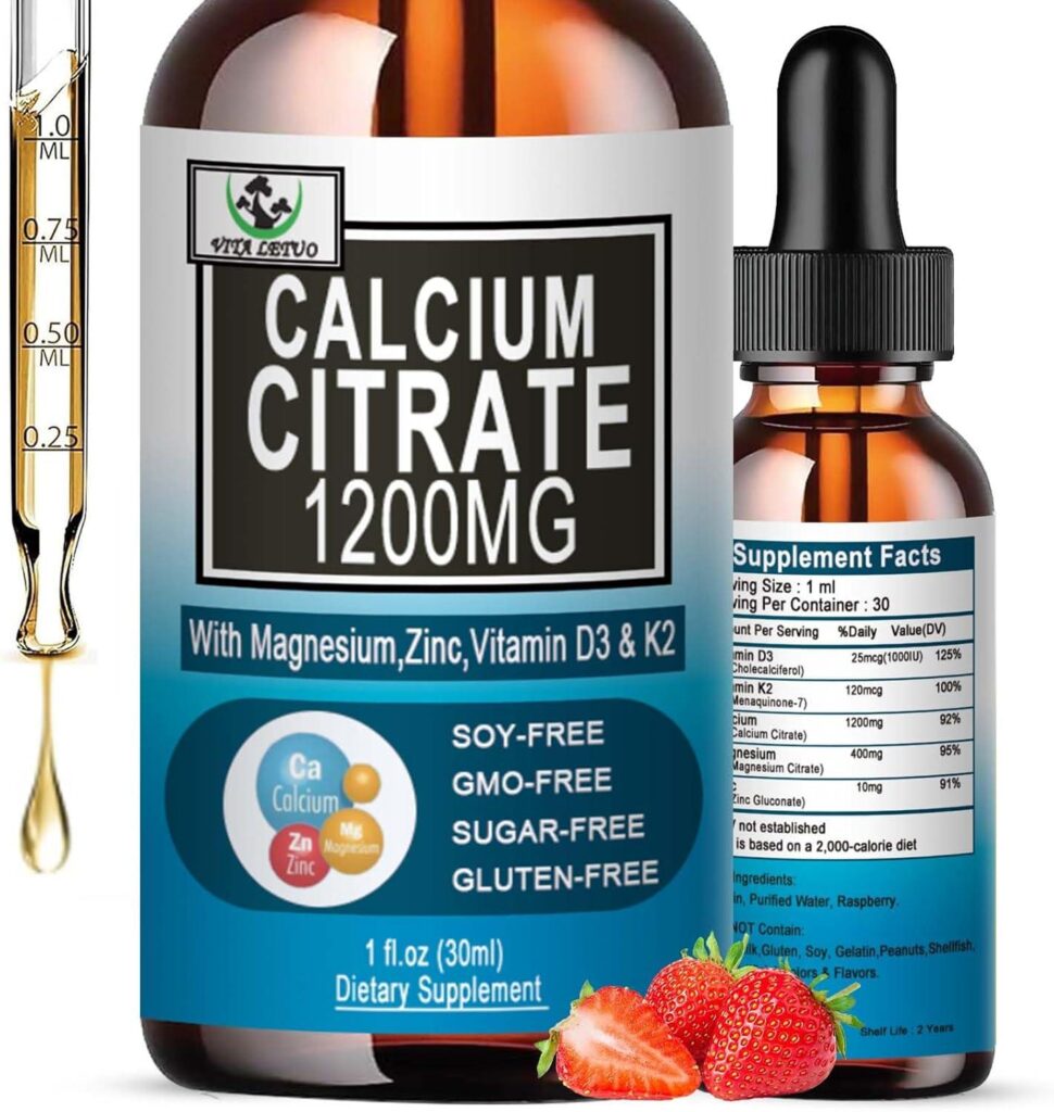 Best Calcium Supplement – Calcium Citrate 1200mg with Vitamin D3 Review