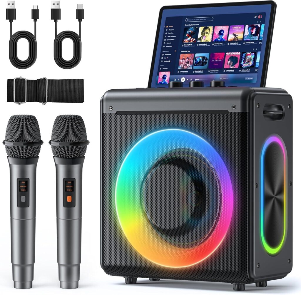 Best Karaoke Machine – Portable Speaker with 2 Wireless Mics Review