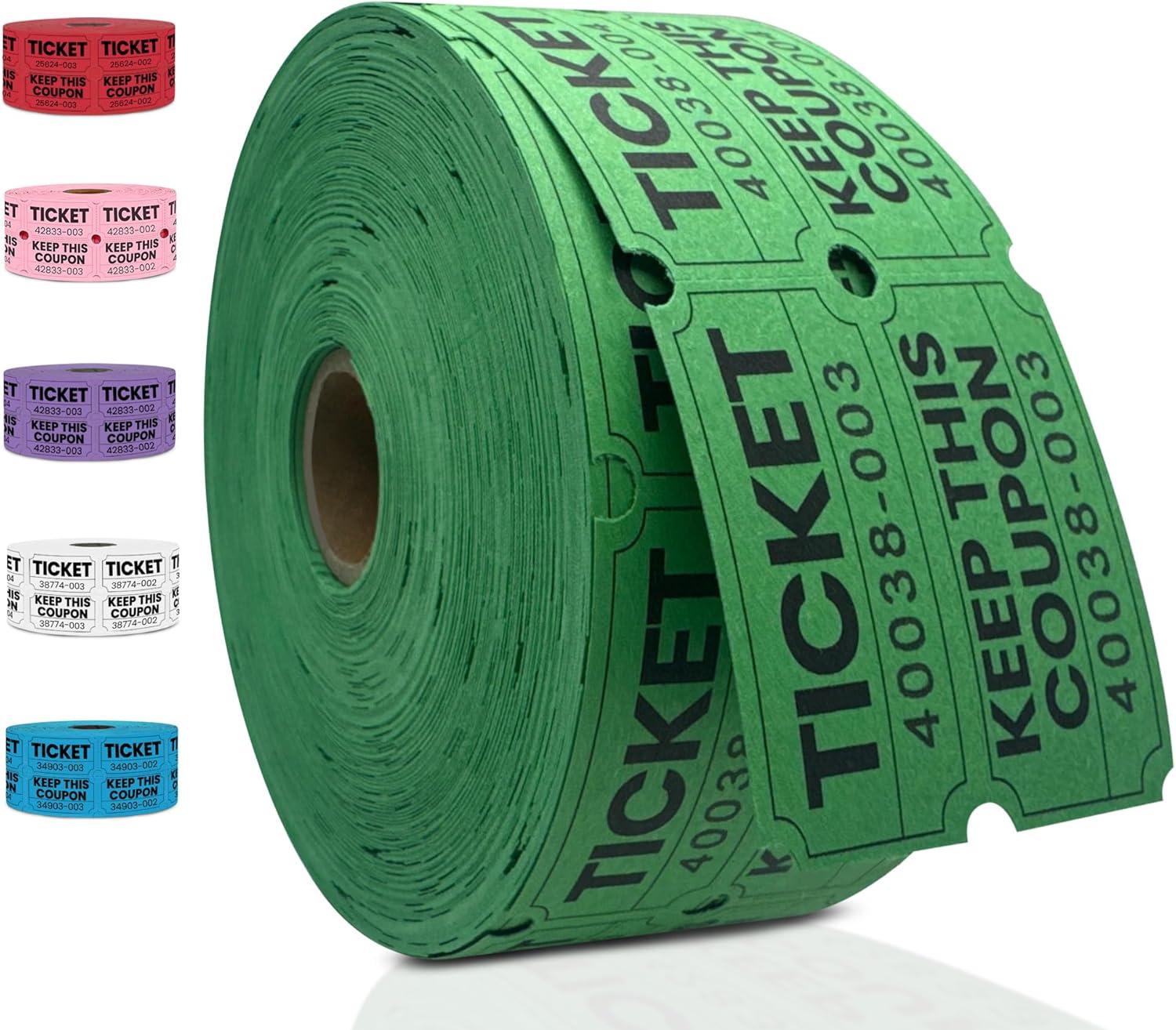 PM Green 50/50 Raffle Tickets Tested for Versatile Event Use