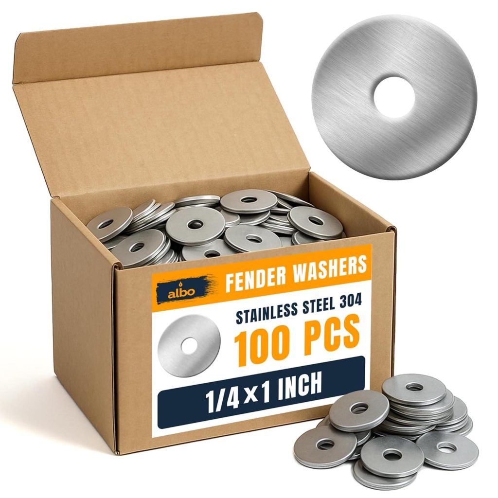 Best Flat Washers – 100 Pcs Stainless Steel Fender Washers Review