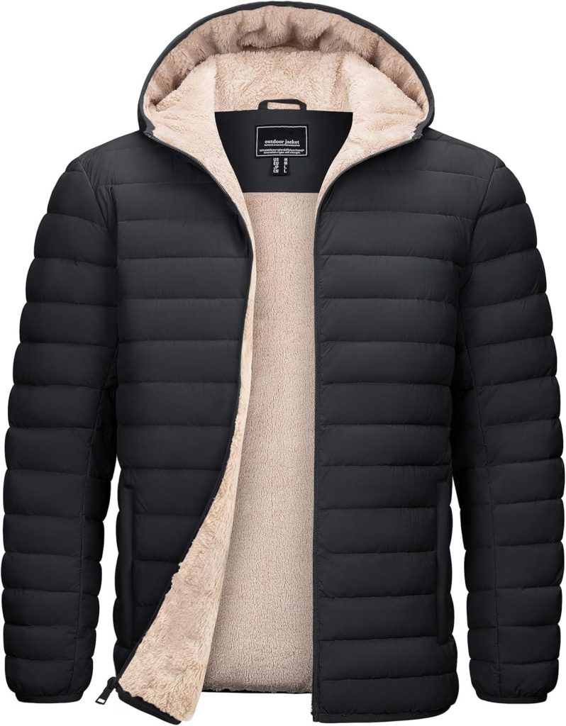 Best Puffer Jacket – TACVASEN Men’s Sherpa Lined Winter Coat Review
