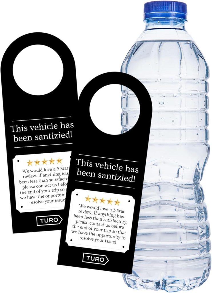 Best Rental Car Accessory – Rental Car Tu ro Your Car Has Been Sanitized 50pk Review